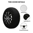 thumbnail image 2 of JUNZAN Insectes Brillants pour Couverture de Pneu Protecteur de Roue pour Camion SUV Remorque Camping Rv Couvertures de Pneu-15 Pouces, 2 of 6
