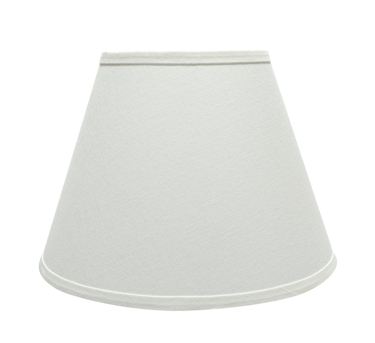 Photo 1 of Aspen Creative 32682 Transitional Hardback Empire Shaped Spider Construction Lamp Shade in White, 13 wide (7 x 13 x 9 1/2)