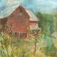 thumbnail image 2 of Schlabach, Sue 15x15 White Modern Wood Framed Museum Art Print Titled - Barn Orchard, 2 of 4