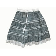 Mogul Cotton Mini Skirt Black Printed Ethnic Cotton Summer Skirts