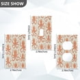 thumbnail image 4 of Switch Panel Switch Decoration 2.76x4.53x0.28 Inches Duplex Outlets Switch Plate Wall Plates Living Room Kitchen Bedroom Study Switches Cartoon Orange Octopus, 4 of 8