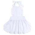 thumbnail image 1 of Womens Work Dresses White Apron Fancy Dress Maid Costume Apron Housework Apron Bib Apron, 1 of 3