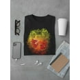 thumbnail image 3 of Dilophosaurus Dinosaur head Men Black T-Shirt, Male Medium, 3 of 4
