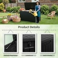 thumbnail image 5 of Homall 230 Gallon Outdoor Resin Deck Box ,Lockable, with Side Handles & Hydraulic Rod, Ideal for Patio, Garden, Poolside, 5 of 7