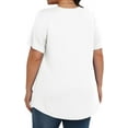 thumbnail image 6 of KOITHOT Womens Plus Size Tops Tunic Short Sleeve Crew Neck Shirts Casual Soft Blouse 1X-5X, 6 of 6