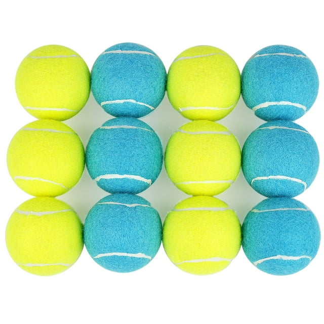 Pelotas de tenis para perros PrimePets, 6,35 cm, paquete de 12 unidades, Squeaky Toy
