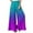 Z70711-Cyan, variant on YDKZYMD Women's Lounge Pants Wide Leg Ruffle Elastic Boho Drawstring Pants Palazzo Floral Plus Size with Pocket Petite Loose Trousers Summer Beach Casual Comfy Pants Black 2XL