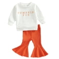 thumbnail image 1 of Conjunto de Sudadera y Pantalones acampanados CUTICAT para niña pequeña 110cm, 1 of 8