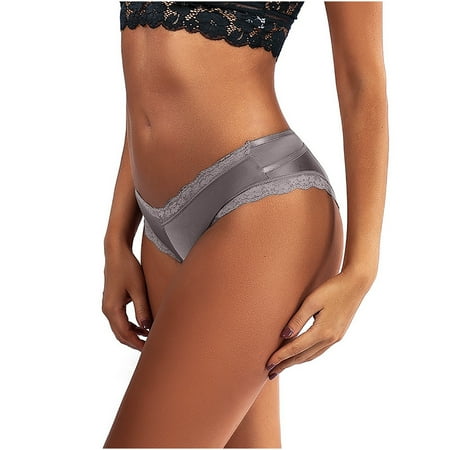 

Womens Underwear Women Sexy Soild Lace Low Waisted G-String Panties Briefs Underwear Bikini