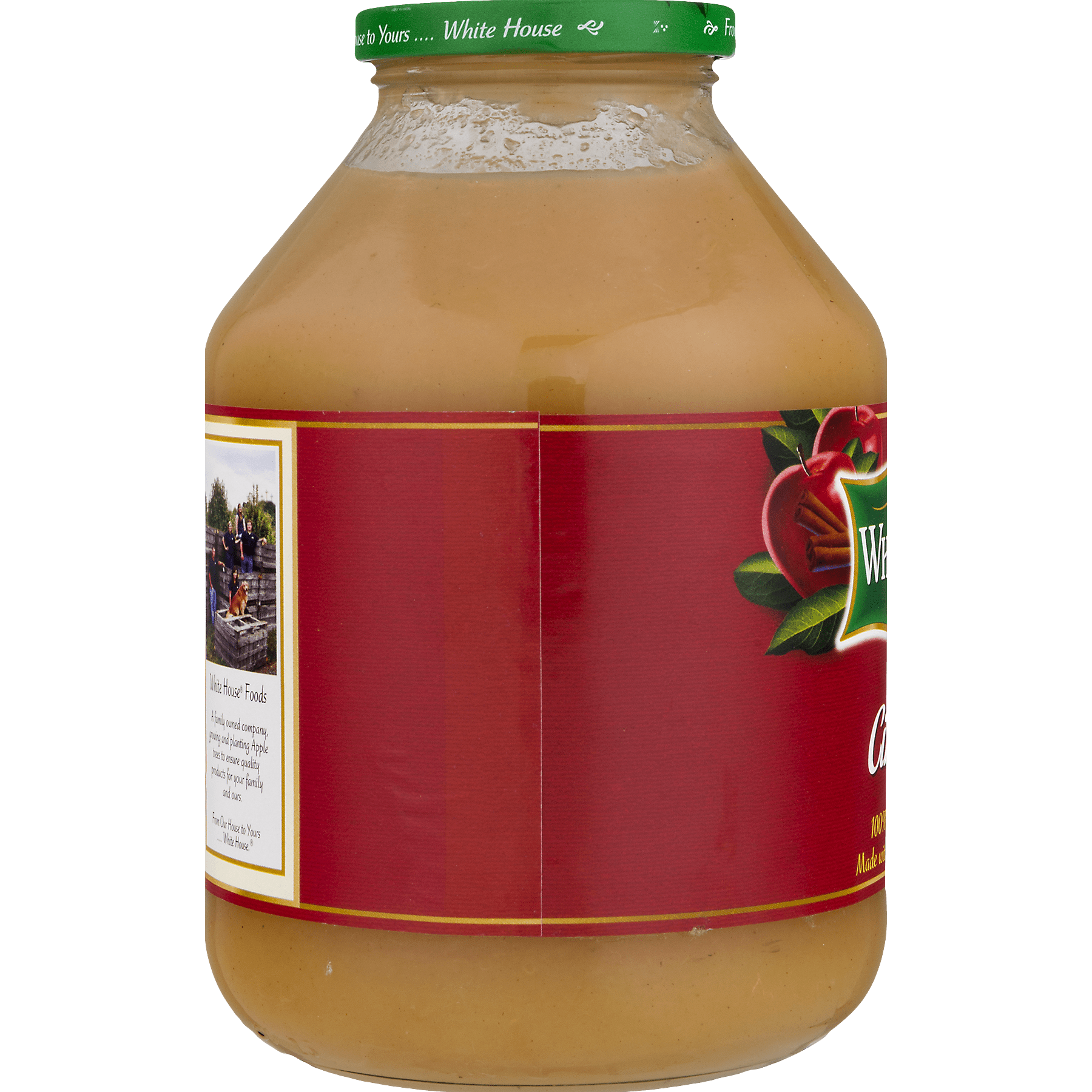 White House All-Natural Cinnamon Applesauce, 48 oz Jar