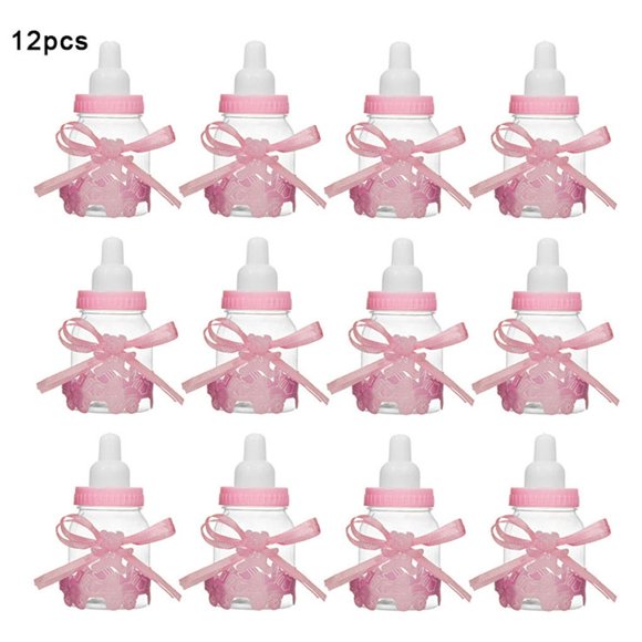 12 Pcs Bouteilles Remplissables Boîte à Bonbons Emballage de Baby Shower Décoration Cadeau d'Anniversaire Cadeaux de Fête
