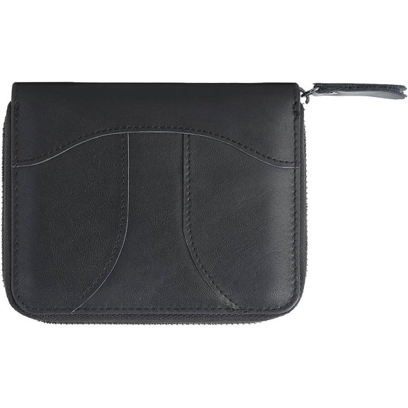 Full-Grain Leather Credit Card Wallet, Travel Credit Wallet with 24 Card Slots, Coin Zipper Pocket Design Card Holder Wallet, Essential for Travel, Cards, ID Cards