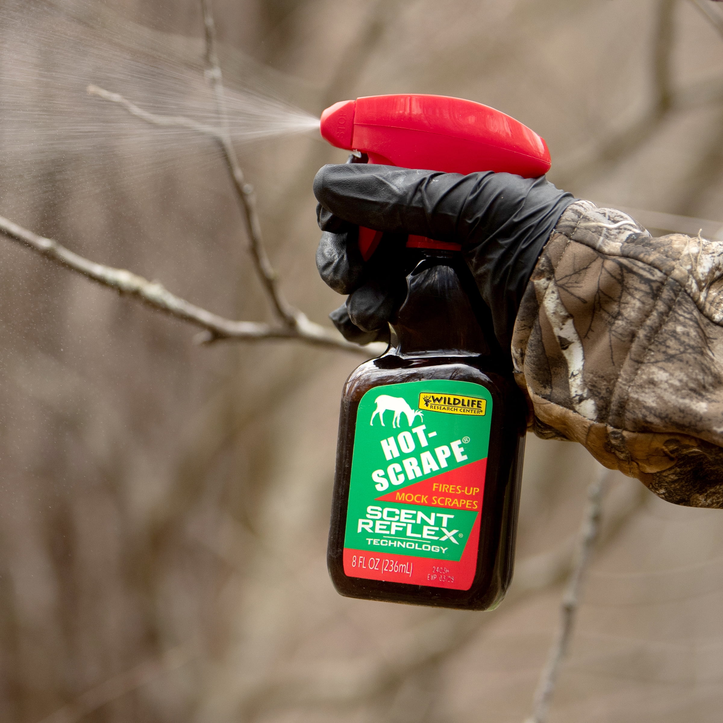 Wildlife Research Center, Hot-Scrape 8 fl oz Spray Synthetic Urine Deer Hunting Scent