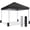 Black, variant on 10x10 Pop Up Canopy, Portable Instant Canopy Tent with Carry Bag, 4 Sandbags and 8 Stakes for Outdoor Events, Parties & Camping