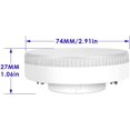 thumbnail image 2 of LAICAIW GX53 LED Light Bulb, 7W Daylight White 6000K Replacement Traditional Halogen GX53 Spotlight, Under Cabinet Light, LED Puck Light, 4 Pack, 2 of 2