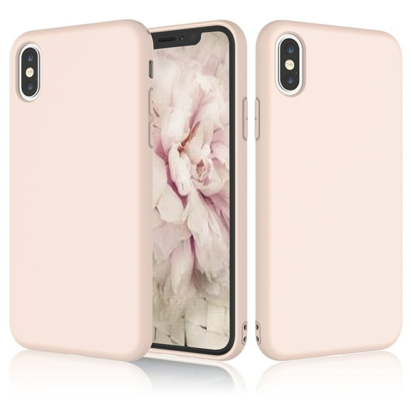 iPhone X Phone Case, iPhone X Case For Girls, iPhone 10 Case, Njjex Matte Charming Colorful Slim Soft TPU Bumper Case Cover For Apple iPhone X 2017 Release -Pink