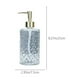 thumbnail image 3 of Botella Dispensadora de Jabón de Vidrio 420ml | Bomba recargable transparente espesa para desinfectante de manos, champú, champú, artículos de tocador | Blanco | Uso de encimera de cocina de baño, 3 of 6