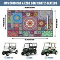 thumbnail image 3 of 51" x 31" Golf Cart Bench Seat Towel Cover, Universal Fit for Most Front Seats EZGO, Club Car, Yamaha, Icon Models, 3 of 8