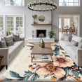 thumbnail image 3 of 5'x8' Area Rugs, Vintage Floral Spring Indoor Outdoor Area Rug for Living Room Bedroom, Butterfly Summer Botanical Washable Bathroom Rugs Kitchen Floor Carpet Mats Home Decor Aesthetic, 3 of 8