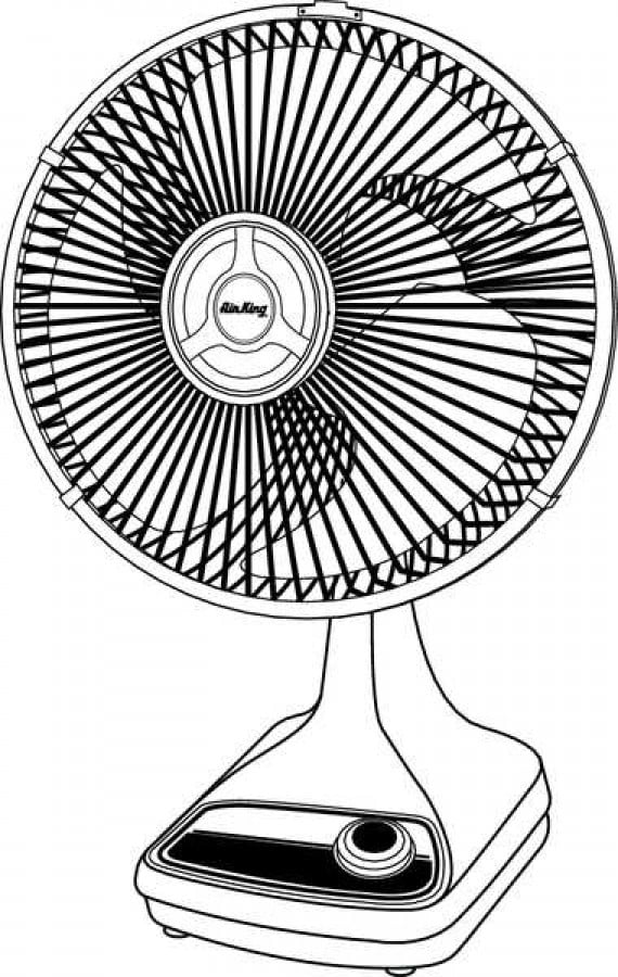 Air King Comm Gd Oscill Table Fan 9 3-Speed