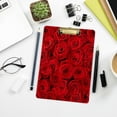 thumbnail image 7 of FMSHPON Vintage Red Rose Clipboard Hardboard Wood Nursing Clip Board and Pull for Standard A4 Letter 13x9 inches, 7 of 7