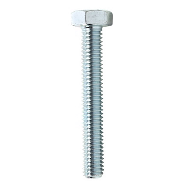 4 tornillos cabeza hexagonal 1 x 4 cm plata