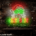 thumbnail image 4 of Glowneon Cool Santa Baby Neon Sign, Christmas Night Santa Wall Decor, 4 of 5