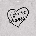 thumbnail image 4 of Inktastic I Love My Auntie in Black Chalk Heart Boys or Girls Baby T-Shirt, 4 of 5