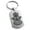 Silver, variant on Stainless Steel Floral Hamsa Hand of Fatima Engraved Dog Tag Keychain Keyring