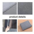 thumbnail image 5 of Hanging Garment Bag Garment Bag Organizer Storage with Clear Pvc Windows Garment Rack Cover DustproofGray 60*48*100, 5 of 5
