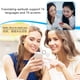 thumbnail image 3 of WAITLOVER Mini auriculares de traducción con IA, solución de idiomas 3 en 1, dispositivo de traducción en tiempo real de 144 idiomas y 8 paquetes fuera de línea, audífonos inalámbricos, 3 of 6