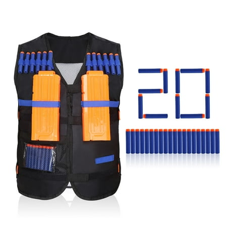 - Kids Boy Tactical Vest for Nerf N-Strike Elite Battle Game Series Dart Tag Kit