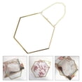 thumbnail image 1 of Marco de fotos colgante perfecl hexagonal de metal con vidrio 24 cm, 1 of 8