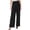 Black, variant on DKNY Womens Wide Leg Utility Trouser Pants