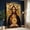 Rolled Canvas, variant on Sacred Heart Jesus Wall Art, Religious Icon, Christian Spiritual Gold And Blue Religious Decor