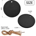 thumbnail image 2 of 10pcs Blackboard Tags,  Hanging Christmas Chalkboard Tags Mini Two-Sided Blackboard Round  with String, for Message Signs Table Numbers Price Tags,5cm, 2 of 7
