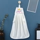 thumbnail image 5 of Toalla de mano infantil con diseño de cerdito | Toalla de forro polar suave con lazo | Toalla infantil de color liso para baño y cocina | Rosa, azul, gris y beige, 5 of 6
