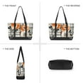 thumbnail image 6 of FORMRS Canvas Laptop Tote Bag for Women with 15.6" Computer Compartments Shoulder Handbag, Plaid Floral, 6 of 7