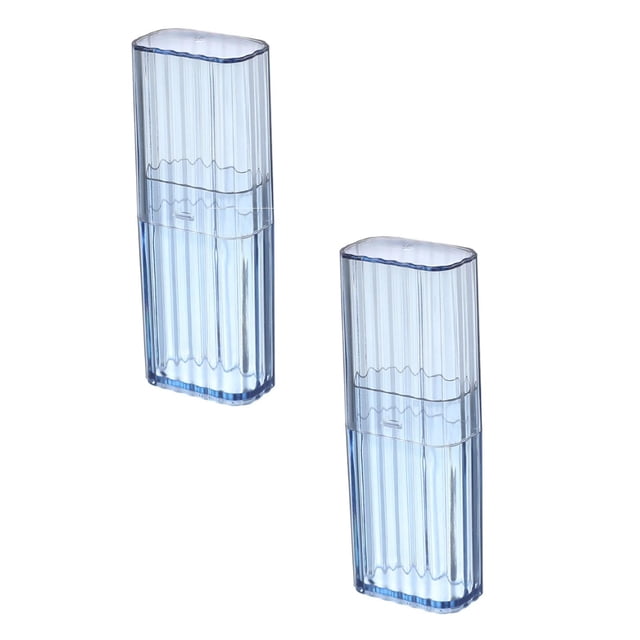 Cqxid Storage Container Under $5 Home & Garden Storage Containers 2PC Portable Transparent Storage Box Travel Organizer Expert