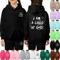 thumbnail image 5 of Toddler Jesus Loves You Sweatshirt Long Sleeve Warm Graphic Hoodies Oversize Pullover Jogging Pants 2 Piece Fall Clothes Size 2-3 Years Girls Clothes Cute&nbsp;Boys Girls&nbsp;Clothing, 5 of 5