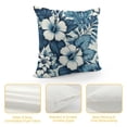 thumbnail image 4 of Leisuo  Flower Throw Pillow Covers Aloha Hawaiian Tropical Hawaii Hibiscus Floral Camo Square Pillow Cases for Decorative Cushion Bed Couch Sofa White, 4 of 5