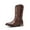 COFFEE, variant on Men's Durable Cowboy Classic Slip on Western Boots with Chic Embroidered Durable Short Fashionable Western Boots