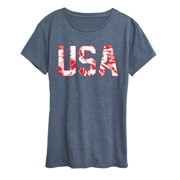 Instant Message - Tie Dye USA Short Sleeve Graphic T-Shirt