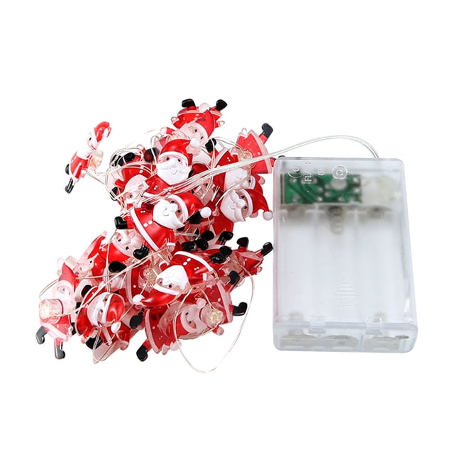 TopLLC Christmas Decoration Lights Snowman Santa Claus Decoration Light String Led Copper Wire Light String on Clearance