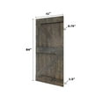thumbnail image 4 of Islife K Style Series 42in.X 84in.Smoky Gray Finished DIY Solid Wood Sliding Barn Door Slab, 4 of 4