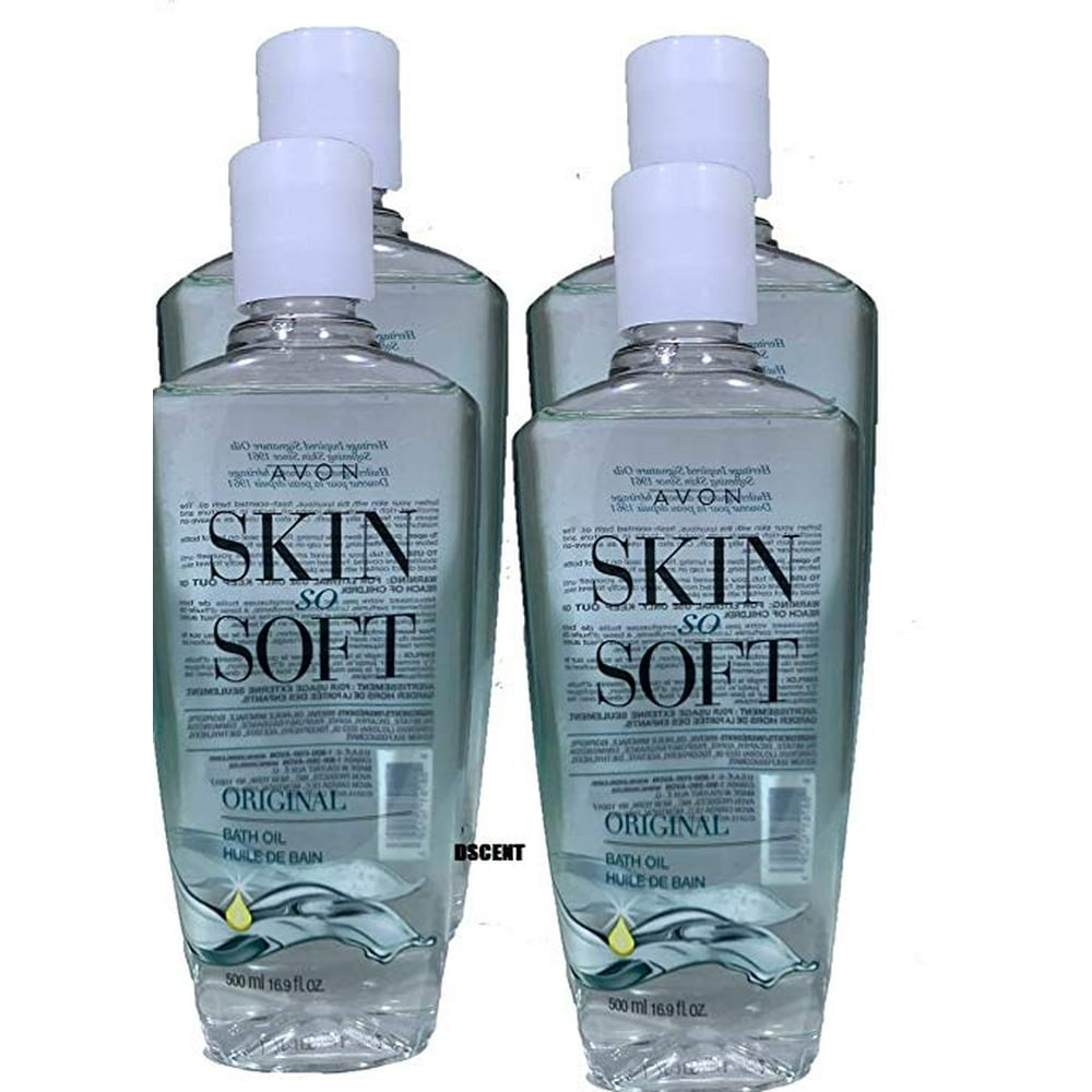 Avon Avon Skin so Soft Original bath oil 16.9 fl.oz. Lot of 4