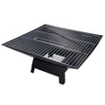 thumbnail image 5 of Three Outdoor Metal Garden Fire Pit Basket With BBQ Barbecue Grill+Safety Mesh, 5 of 5