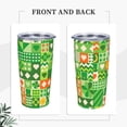 thumbnail image 4 of Kll St Patrick'S Day6 Stainless Steel Vacuum Insulated Coffee Cup 20 Oz Insulated Travel Mug Water Cup With Leak-Proof Straw Lid & Flip Lid,1 Metal Straws,1 Cleaning Brush, 4 of 8