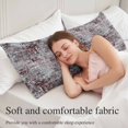 thumbnail image 5 of Red Grey Abstract Body Pillow Cover 20 x 54 Inch Decorative Pillow Cover Vintage Graffiti Distressed Mottled Art Lumbar Pillowcase Seasonal Rectangle Cushion Case for Couch Sofa Bed Living Room, 5 of 9