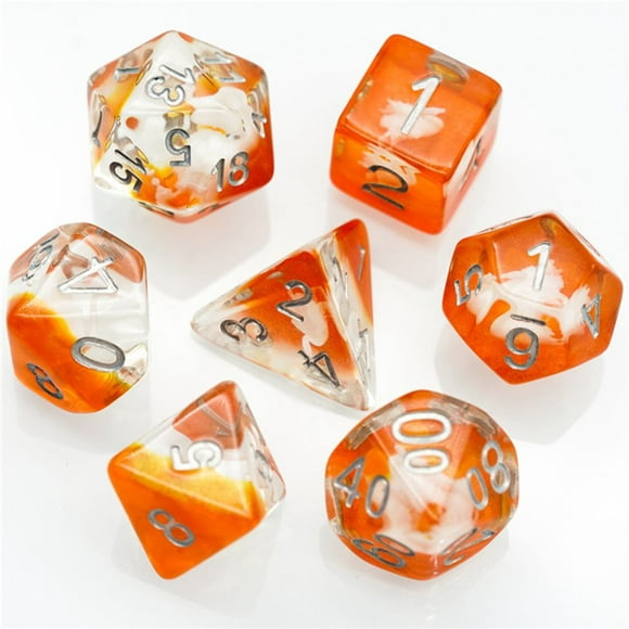 Swan Polyhedral Dice Set for Dungeons & Dragons